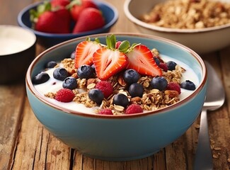 Granola bowl with berry