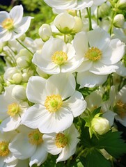 Fototapeta na wymiar white flowers in the countryside