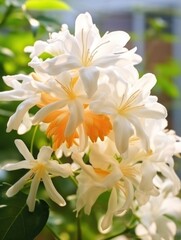 Fototapeta na wymiar white jasmine flower