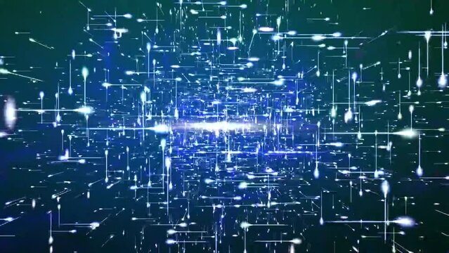 Blue Cosmic Net Motion Background