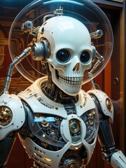 Fototapeta premium a mechanical robot