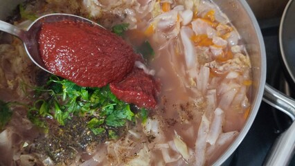 stew with vegetables
