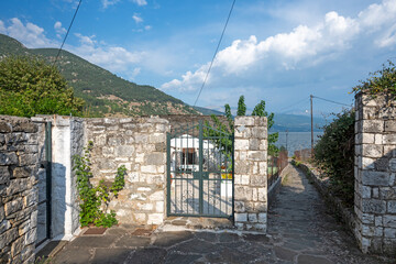 Island at Pamvotida at city of Ioannina, Epirus, Greece