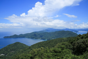 Fototapeta na wymiar 愛媛県伊方町　権現山展望台からの風景
