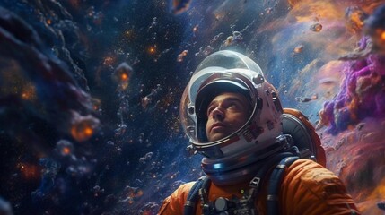 Obraz premium A Glimpse into the Depths of Deep Space