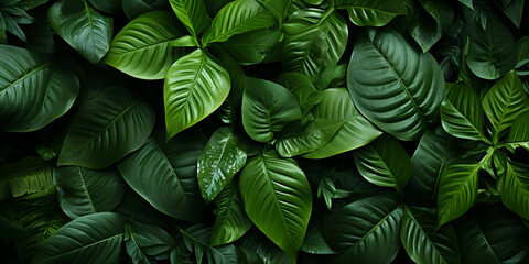 Tropical leaves texture,Abstract nature leaf green texture background,picture can used wallpaper desktop
