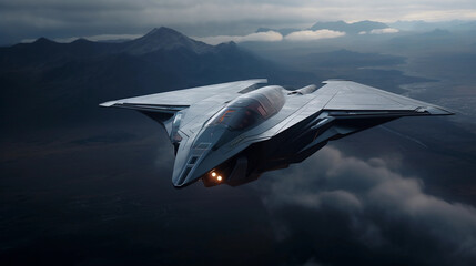 Fototapeta na wymiar The Futuristic Jet Evolution
