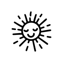 sun in doodle style