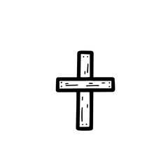 cross in doodle style