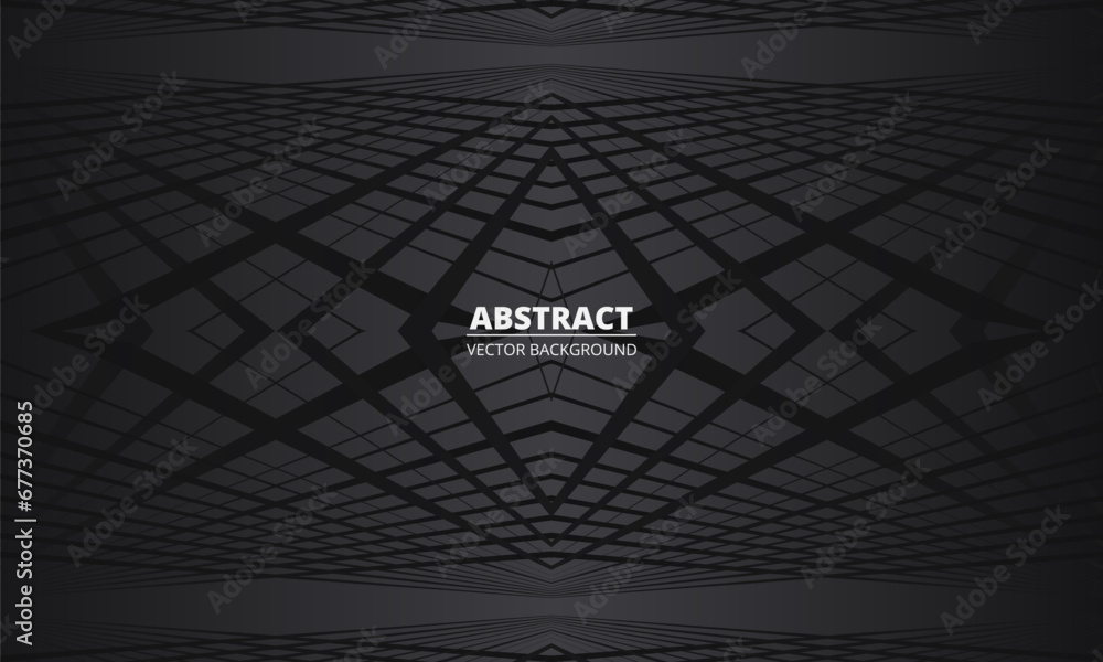 Poster Black vector abstract modern background with pattern texture concept design. Vector illustration