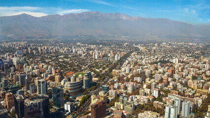 view of the city Santiago Chile