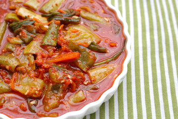 Kimchi korea food, cucumber kimchi