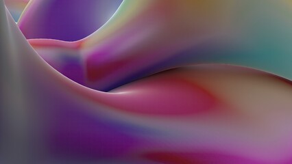 Delicate modern art expressed with organic Bezier curves Abstract background of colorful elegant and modern 3D Rendering image