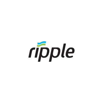 Ripple company name logo design brand identity icon editable template vector royalty free images