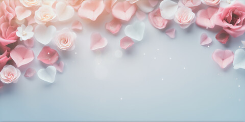 Sweet Valentine Love Pastel Background Anniversary Wallpaper Gift Card Invitation Loveletter