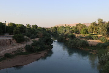 Fototapeta na wymiar Karun River, Shushtar, Khoozestan Province, Iran
