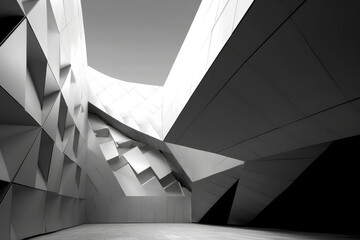 Abstract architectural design close-up