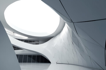 Abstract architectural design close-up