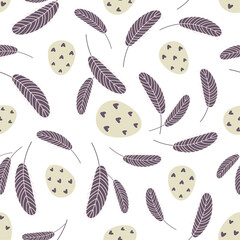 seamless pattern with easter eggs