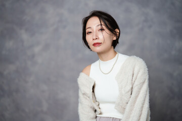 女性ファッションモデル　ポートレート