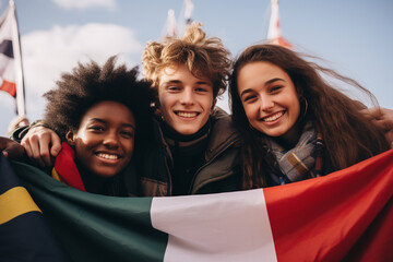 friendship of different nations, young people, powerful force that transcends cultural differences. It promotes understanding, tolerance and unity, contributing more peaceful and interconnected world.