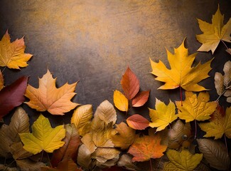 Autumn Leaves Texture Background