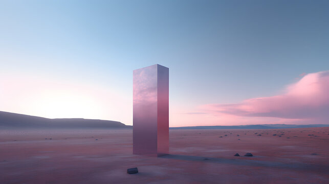 monolith in the desert