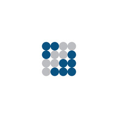 Circles dotes abstract innovative logo design brand identity icon editable template vector royalty free images