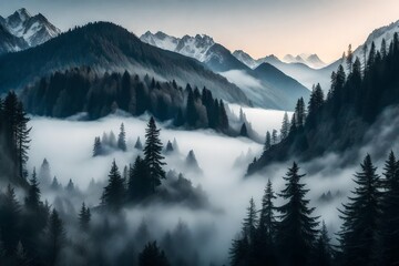 Obraz premium sunrise over the mountains