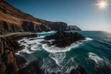 Fototapeta premium view of the coast