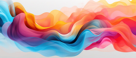 colourful gradient wavy lines background
