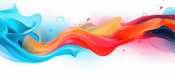 colourful gradient wavy lines background