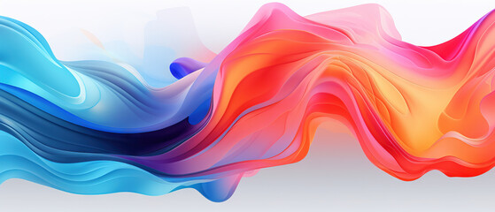 colourful gradient wavy lines background