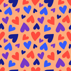 seamless pattern with hearts