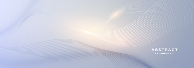 Modern abstract background with flowing particles. Digital future technology concept. vector illustration.