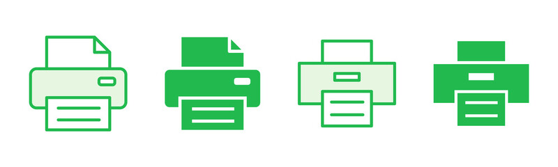 Print icon set. printer icon vector.