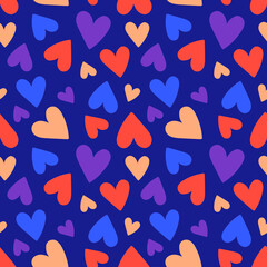 seamless pattern with hearts
