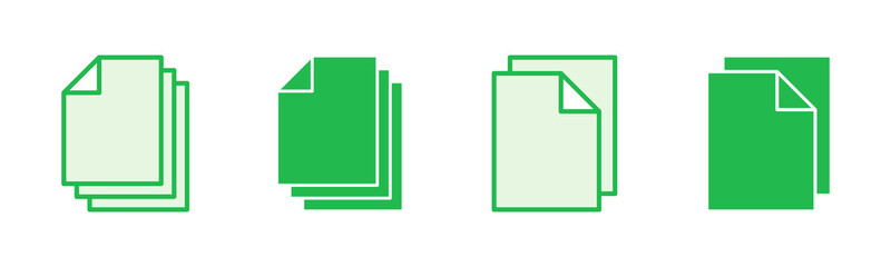 Document icon set. Paper icon. File Icon