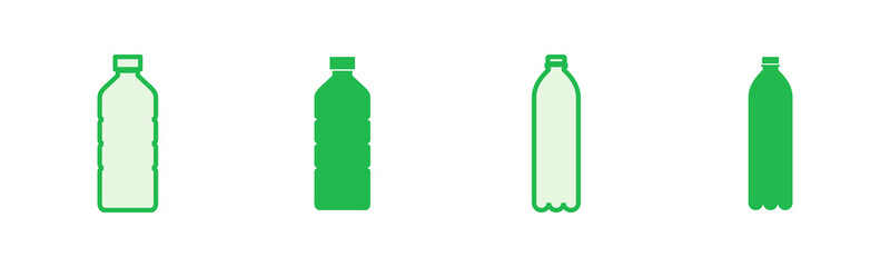 Bottle icon set. bottle vector icon