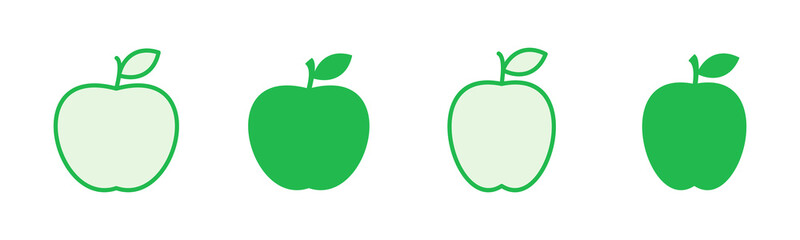 Apple icon set. Apple vector icon. apple symbols for your web design.