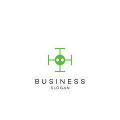 Obraz premium Drone logo fly remote technology tec design vector template editable download royalty free images