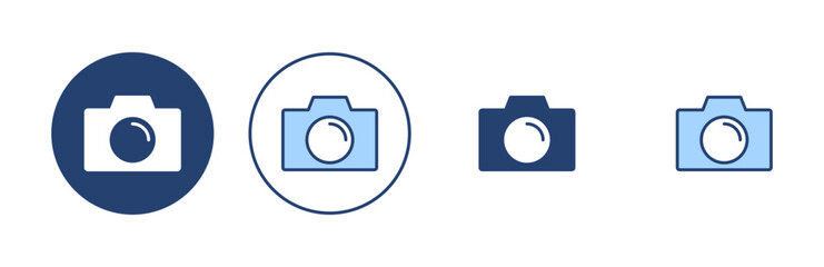 Camera icon vector. photo camera sign and symbol. photography icon.
