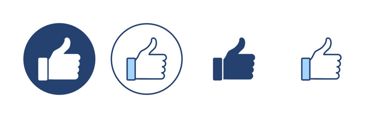 Like icon vector. Thumbs up sign and symbol. Hand like