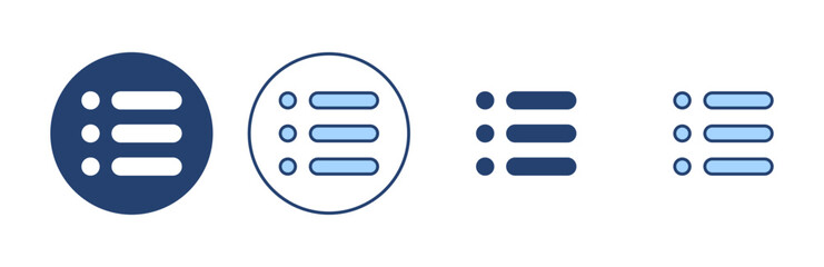 Menu icon vector. web menu sign and symbol. hamburger menu symbol