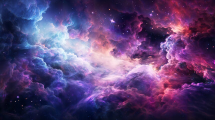 Beautiful colorful galaxy clouds nebula background wallpaper, space and cosmos or astronomy concept, supernova, night stars hd - obrazy, fototapety, plakaty