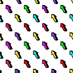 seamless pattern with colorful arrows