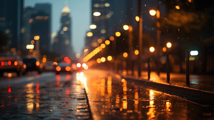 The city's heartbeat softened by the gentle art of bokeh