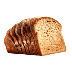 rye bread isolated