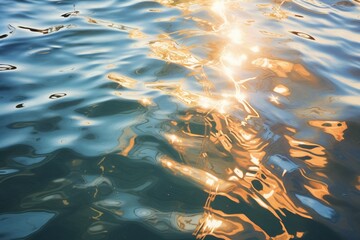 Dappled sunlight on a reflective water surface, creating a dynamic light dance