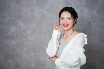 ミセスファッションモデル　ポートレート